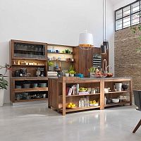 Contemporary kitchen LOFToakwalnutcherrywood