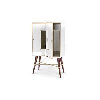 Contemporary wardrobe Majesticlacquered woodsolid woodglass