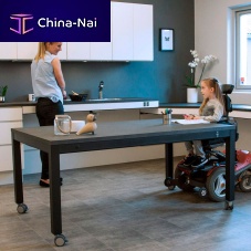 Contemporary dining table 4SINGLElaminatemetal baserectangular
