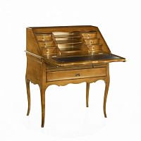 Classic secretary desk CONSTANToakmahoganyleather