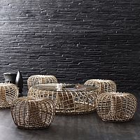 Contemporary coffee table NEST : 7321rattanroundhome
