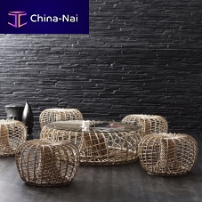 Contemporary coffee table NEST : 7321rattanroundhome