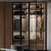 Glass wardrobe FRAMEmodularcornercontemporary