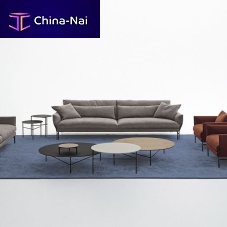 Contemporary coffee table DOWNTOWNplywoodporcelainlacquered metal base