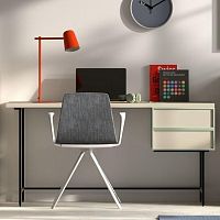 Free-standing desk Naracontemporarylacquered woodstraight