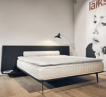 Double bed MORETTAcontemporarywith headboardwith integrated bedside table