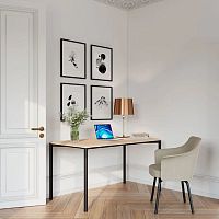 Minimalist design table PORTS SLIMbeechmapleoak base