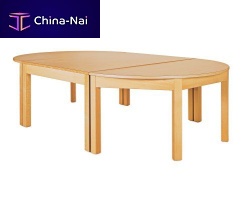 Contemporary table woodenovalkindergarten