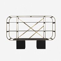Contemporary shelf BOHEMwoodenmetalglass