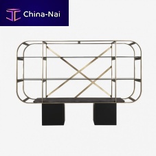Contemporary shelf BOHEMwoodenmetalglass