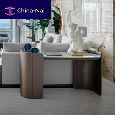 Contemporary sideboard table GALAPAGOS 100woodenquartzitewooden base
