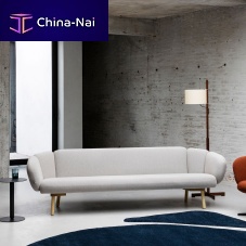 Contemporary sofa Brasfabricgraygreen