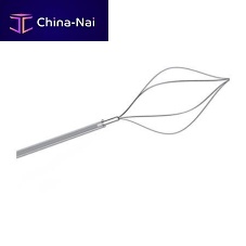 Biliary stone extraction endoscopic basket straight