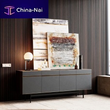 Contemporary sideboard RALPH eucalyptuswith shelfwith drawers