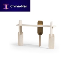 Contemporary sideboard table GREFFAGEwoodenwooden basemetal base