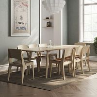 Contemporary dining table Elvowoodenwooden baserectangular
