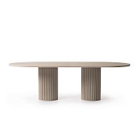 Contemporary table HERCLEaluminummetal baserectangular