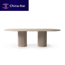 Contemporary table HERCLEaluminummetal baserectangular