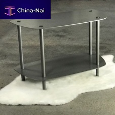 Contemporary side table E1ASsteelsteel basetrapezoidal