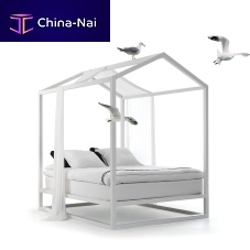 Canopy bed CASETTAplayhousedoublecontemporary