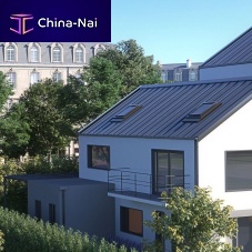 Steel roofing MAUKA® LINE Tmetal lookstanding seamribbed