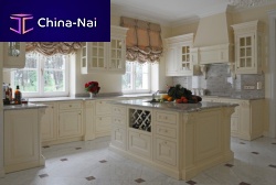 Classic kitchen ROYALsolid woodlacquered woodisland
