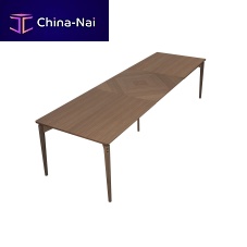 Scandinavian design dining table AERIS oakwalnutoak base