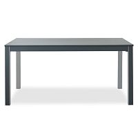 Contemporary table ELLEoaklacquered woodaluminum