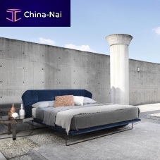 Double bed NEW YORKcontemporaryupholsteredwith upholstered headboard