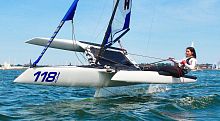 Foiling sailboat F101trimaranracingcarbon