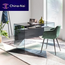 Free-standing desk SCRIBA NEW contemporarytempered glassstraight