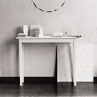 Contemporary sideboard table TABLE BLANCHEwoodenwooden baserectangular