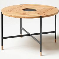 Contemporary coffee table oakwalnutbeech