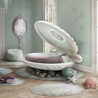 Single bed LITTLE MERMAID original designchild'swith built-in light