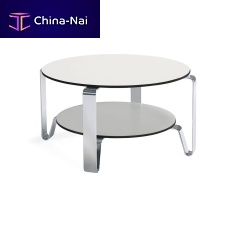 Contemporary coffee table COSMOoakMDFsteel