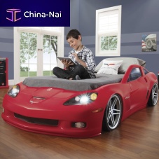 Single bed INDIANAPOLISoriginal designchild'son casters