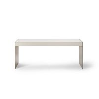 Contemporary sideboard table MILANOlacquered woodwood veneerleather