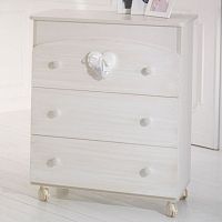 Contemporary chest of drawers ELEGANCEwoodenchild'son casters
