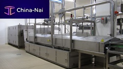 Fresh pasta production line short-cutpasteurizationwith cooling