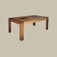 Contemporary table ECLIPSEgraniteoakrectangular