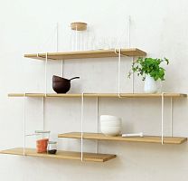 Wall-mounted shelf SETUP 2contemporaryashnatural oak