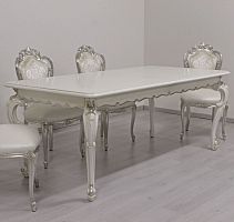 Louis XV style dining table PRINCESSmatte lacquered woodlacquered woodbeech