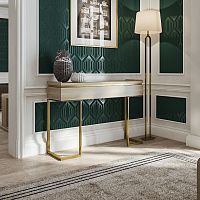 Contemporary sideboard table PRINCETON varnished woodmetalrectangular