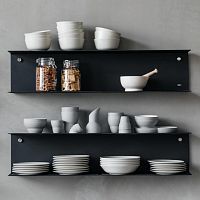 Wall-mounted shelf VIPP921contemporaryaluminumstainless steel