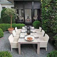 Contemporary chair SYDNEYgardenSunbrella®synthetic fiber