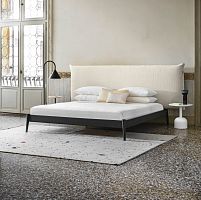 Double bed Shiko Wondercontemporarywith upholstered headboardfabric