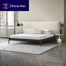 Double bed Shiko Wondercontemporarywith upholstered headboardfabric