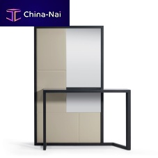 Contemporary sideboard table Julietironleatherash base