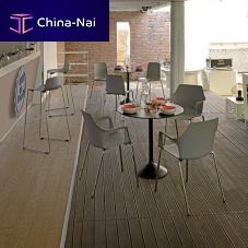 Contemporary dining table STATOmetalroundsquare