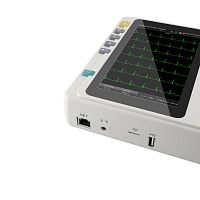 Resting electrocardiograph ECG6016-channeldigitalwith printer